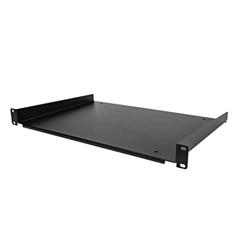 StarTech.com 1HE 19 Zoll Fachboden für netzwerk schrank - Freitragende Rack ablage für Serverschrank/Rack - Frontmontage - Belastbarkeit 25kg - 30cm tiefe Rackablage (SHELF-1U-12-FIXED-S)