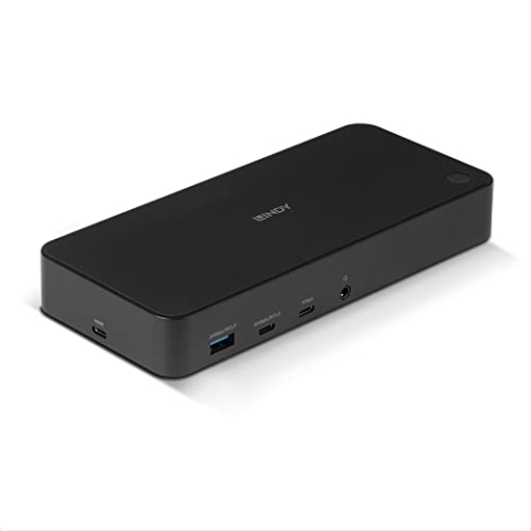 Lindy 43366 Dockingstation Hybrid USB Typ C und A - 3 x 4 K (DP, HDMI)