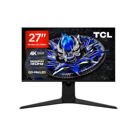 TCL 27R83U, MiniLED-Monitor mit 1100 Zonen und 4K 160 Hz