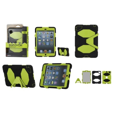 Griffin Survivor Schutzfolie für Apple iPad Mini schwarz/Citron