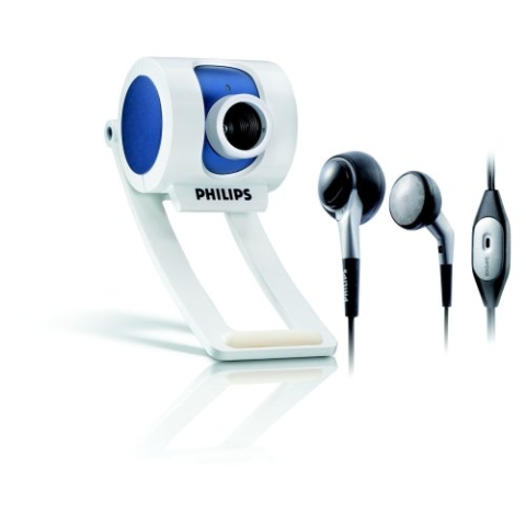 Philips SPC215NC/00 CIF PC Webcam (inkl. externes Microfon und Headset)