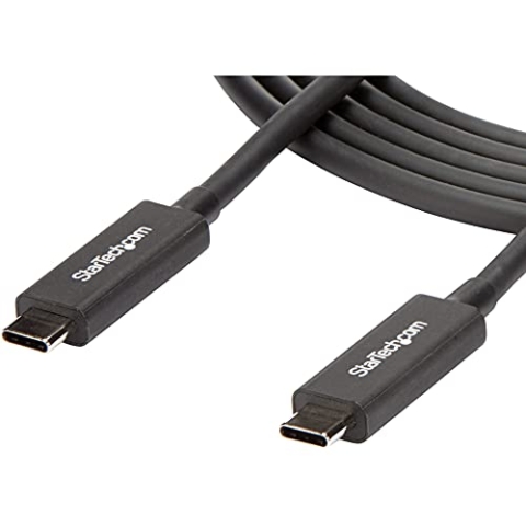 StarTech.com USB-C Kabel (USB-C zu USB-C Kabel für bis zu 5K 60Hz Video-Übertragung, 2-m USB-C Verlängerungs-Kabel) (TBLT3MM2MA)