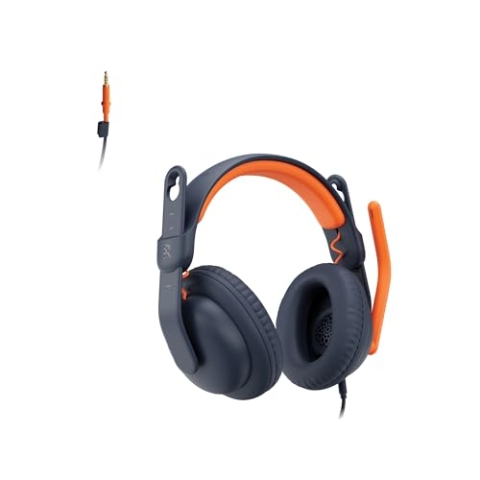 Logitech Zone Learn kabelgebundenes Headset mit Mikrofon für Schüler, Bequeme und verstellbare Passform für Kinder, 3,5 mm AUX, für Windows/macOS/iPadOS/Android/Mobilgeräte - Over-Ear, Blau