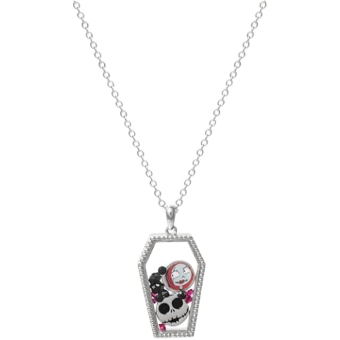 Disney The Nightmare Before Christmas Jack und Sally - Sarg Frauen Halskette silberfarben