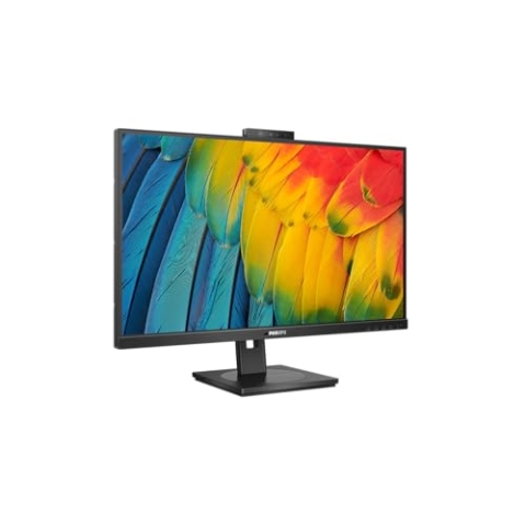 Philips 27B1U5601H - 27 Zoll QHD Monitor, 5 MP Webcam, höhenverstellbar, Lautsprecher (2560x1440, 75 Hz, HDMI, DisplayPort, USB-C, RJ45, USB Hub) schwarz