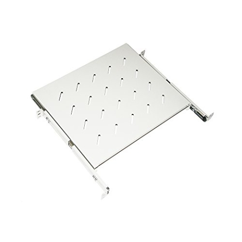 Link lkrip350eg Universal Ablage für Schrank Rack ausziehbar auf Schienen Teleskop, 350 mm, grau