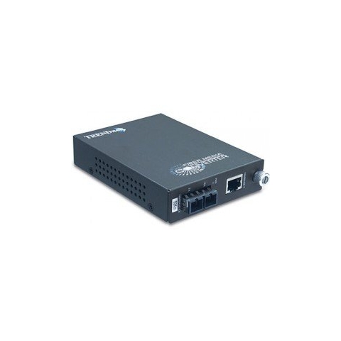 TRENDnet TFC-1000S50 - Medienkonverter - 1000Base-LX, 1000Base-T - RJ-45 / SC-Einzelmodus - bis zu 50 km