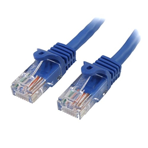 StarTech. com Cat5e Ethernet-Kabel, 1,5 m, blau, Patchkabel, snagless, Cat5e-Kabel, kurzes Netzwerkkabel, Ethernetkabel, Cat 5e-Kabel, 1,5 m