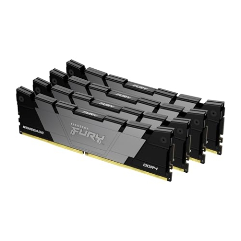 Kingston FURY Renegade 128GB 3600 DDR4 CL18 DIMM (Kit mit 4) Desktop Gaming Speicher - KF436C18RB2K4/128