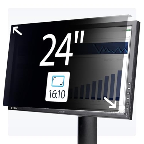 StarTech.com 24-Zoll 16:10 Computer Monitor Blickschutzfilter, Hängefilter/Acrylfilter, Sichschutzfilter/Blaulichtfilter
