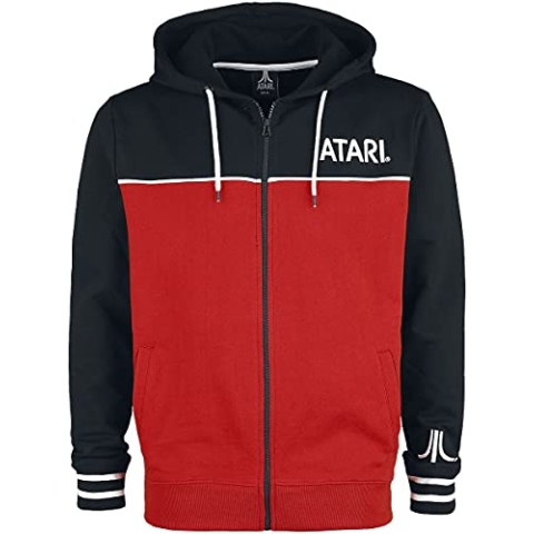 Difuzed Herren Atari Video Games Hoodie - Black/Red, S