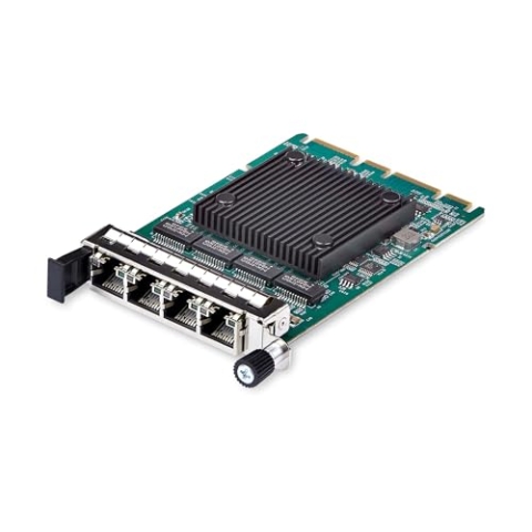 StarTech.com 4-Port Gigabit Netzwerkkarte, OCP 3.0 Server NIC mit Intel® I350, SFF 4C+/PCIe 3.0/PXE/VLAN, Ethernet NIC/LAN