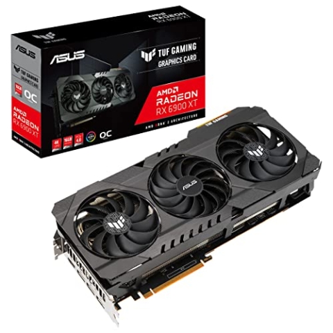 ASUS TUF GAMING AMD Radeon RX 6900 XT 16G OC Edition Grafikkarte (PCIe 4.0, 16GB GDDR6 Speicher, HDMI 2.1, DisplayPort 1.4a, TUF-RX6900XT-O16G-GAMING)
