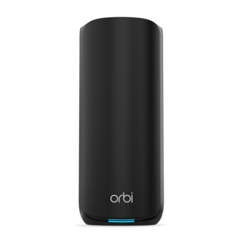 NETGEAR Orbi 870-Serie (RBE870B) Tri-Band WiFi 7-Mesh-Zusatzsatellit – kompatibel mit Orbi RBE873B, bietet zusätzliche Abdeckung von bis zu 200 m², BE21000 802.11be (bis zu 21 Gbit s), schwarz