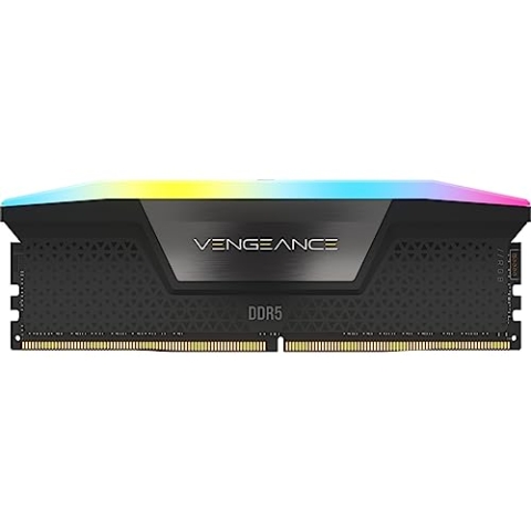 Corsair VENGEANCE RGB DDR5 RAM 192GB (4x48GB) 5200MHz CL38 Intel XMP iCUE Kompatibel Computer Speicher - Schwarz (CMH192GX5M4B5200C38)