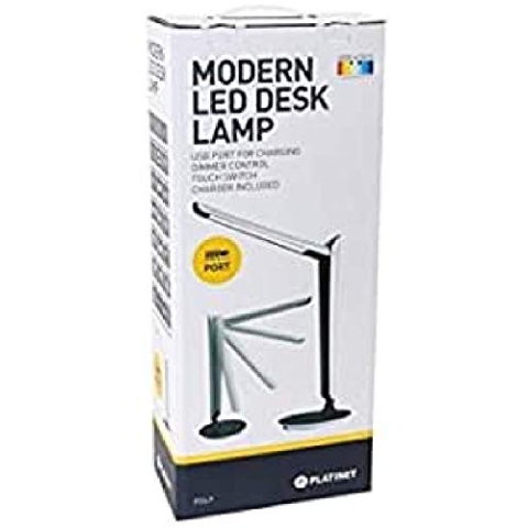 PLATINET PDL9 LED-Tischleuchte, Elegance, USB 8 W, 6500 K, 300 lm