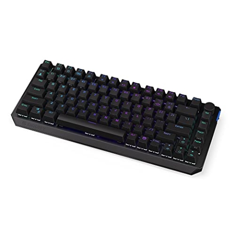 ENDORFY Thock 75% Wireless Black, 75% kabellose mechanische Tastatur, QWERTY, Kailh Box Black-Schalter, RGB, PBT-Tastenkappen, kabellose BT- und 2,4-GHz-Verbindung, erweiterte Software | EY5A074