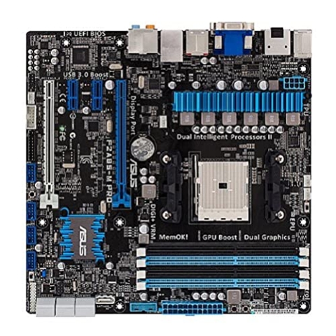 Asus F2A85-M Pro Sockel FM2 Mainboard (AMD A85X, 4x DDR3 Speicher, 4x USB 3.0)