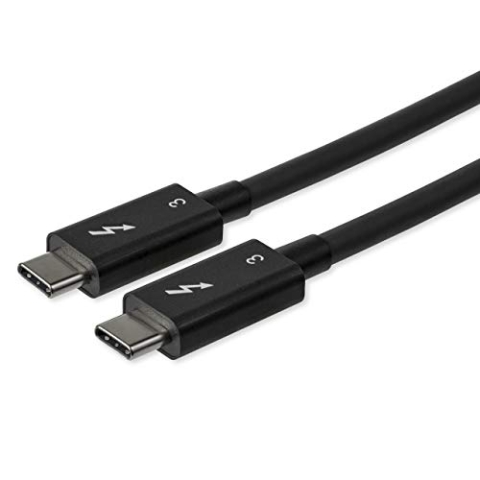 StarTech.com 80cm Passives Thunderbolt 3 Kabel, 40Gbps, 100W PD, 4K/5K Video, Thunderbolt Kabel, Kompatibel mit USB4/DP Alt Mode, Thunderbolt 4, USB 3.2/Typ-C (TBLT34MM80CM)