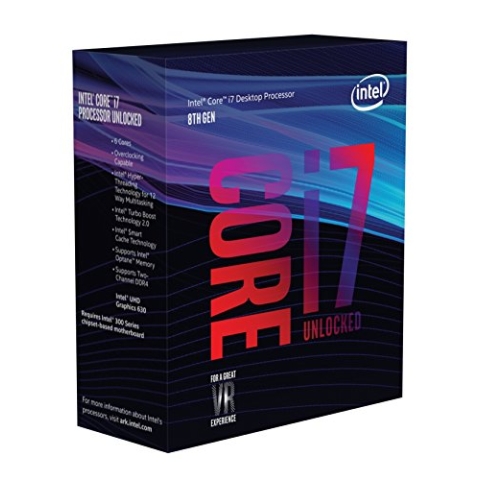 Intel Core i7-8700K Prozessor (12 MB Cache, bis zu, 6 core, 3.70 GHz)