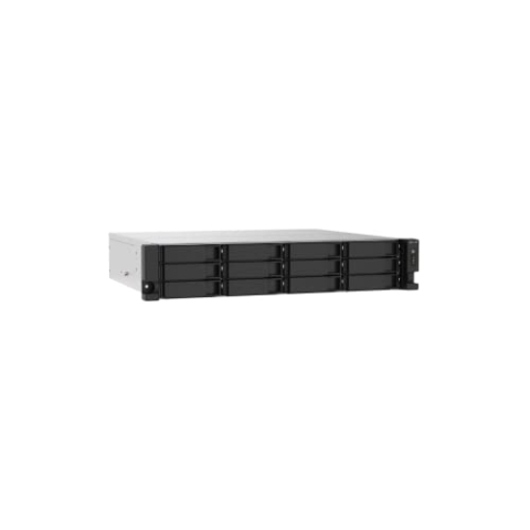 QNAP TS-1273AU-RP 12 Bay Hochleistungs-Rackmount NAS mit 2 x 2,5 GbE Ports, redundantes Netzteil