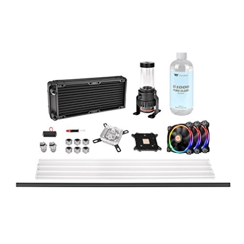 Thermaltake Pacific M240 Hard Tube DIY Wasserkühlungs RGB Kit, schwarz