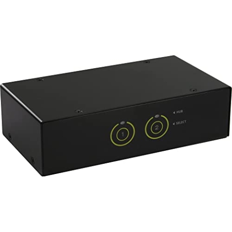 InLine 62622I KVM Desktop Switch, 2-fach, HDMI, USB 3.0 Hub, mit Audio