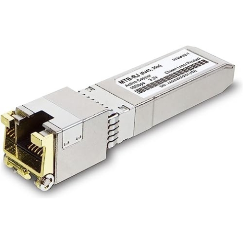 Planet MTB-RJ Netzwerk-Transceiver-Modul Kupfer 10000 Mbit/s SFP+ – Netzwerk-Transceiver-Module (Kupfer, 10000 Mbit/s, SFP+, 30 m, IEEE 802.3an, Silber)