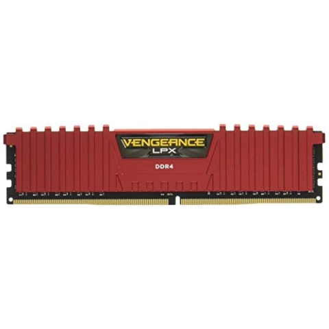 Corsair Vengeance LPX 8GB (2x4GB) DDR4 2666MHz C16 XMP 2.0 High Performance Desktop Arbeitsspeicher Kit, Rot