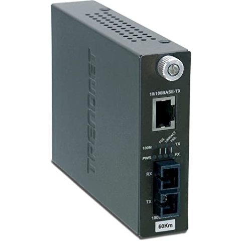 TRENDnet TFC-110S60i 10 / 100Base-TX zu 100Base-FX Smart Fiber Converter