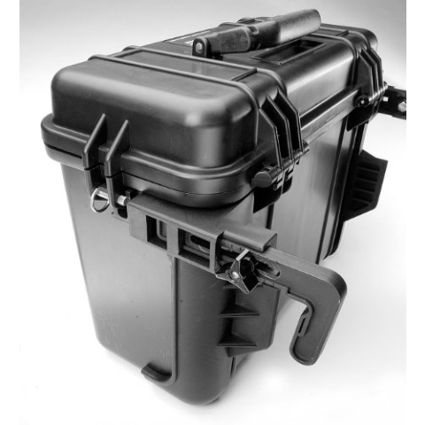 PELI 1438 Set Bootwand-Halterung, Original Protector Case Zubehör, Kompatibel 1430 Koffer (separat erhältlich), Farbe: Schwarz