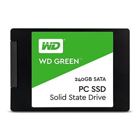 WD Green SSD 240 GB Festplatte SATA 6Gb/s, bis zu 540 MB/S Lese- und 465 MB/s Schreibgeschwindigkeit, 2,5 Zoll, 7,00 mm WDS240G1G0A