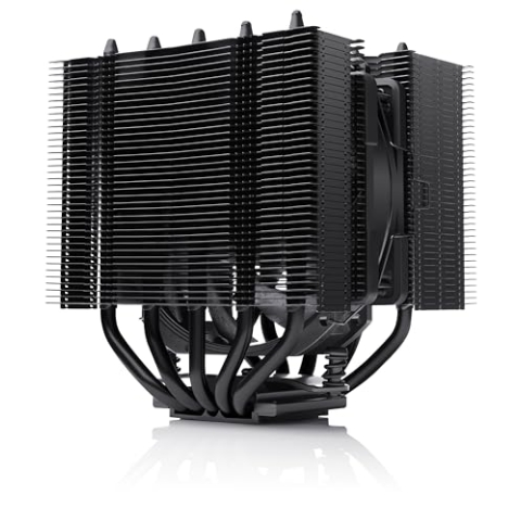 Noctua NH-D12L chromax.black, Low-Profile Dual-Tower CPU Kühler (120mm, Schwarz)