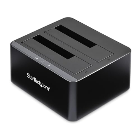 StarTech.com SATA Festplatten Dockingstation für 2x 2,5/3,5" SATA SSDs/HDDs - USB 3.0 - HDD Docking Station