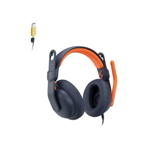 Logitech Zone Learn kabelgebundenes Headset mit Mikrofon für Schüler, Bequeme und verstellbare Passform für Kinder, USB-C, für Windows/macOS/iPadOS/Android/Mobilgeräte - On-Ear, Blau