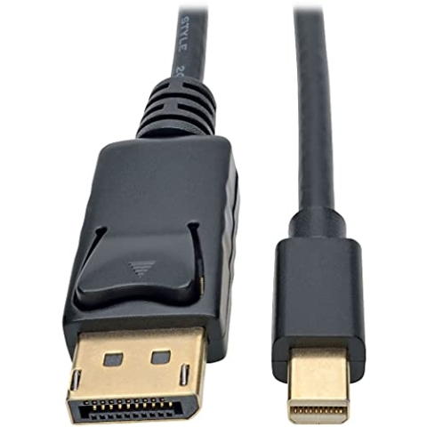 Tripp Lite P583-003-BK Mini-DisplayPort-zu-DisplayPort-Adapterkabel (Stecker/Stecker), 4K 60 Hz, Schwarz, 0,9 m