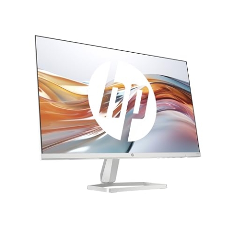 HP Series 5 524sw FHD IPS Monitor | 60,5 cm (23,8 Zoll) | 100Hz | 1920x1080 Pixel (16:9) | 1500:1 Kontrast | 99% sRGB | HDMI 1.4 | VGA | -5 bis +25°Neigung | Nachhaltig | Weiß-Silber