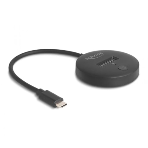 Delock 64254 Station d'accueil de disques de stockage USB 3.2 Gen 1 (3.1 Gen 1) Type-C Noir
