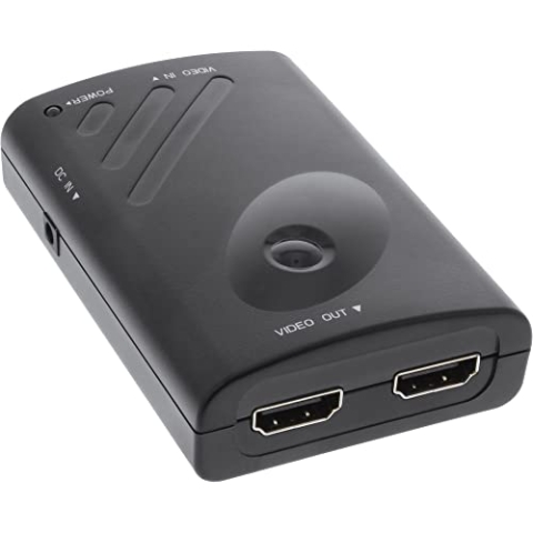 InLine 57821A Displayport zu 2x HDMI Splitter/Verteiler, FullHD, mit Videowand-Funktion