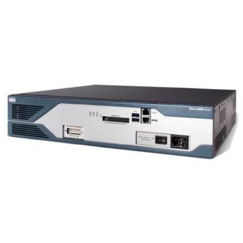 Cisco 2851 - Kabelrouter (Gigabit Ethernet, 10/100/1000Base-T(X), 10,100,1000 Mbit/s, 128-bit AES,192-bit AES,256-bit AES,3DES,DES, Cisco IOS, 64 MB)