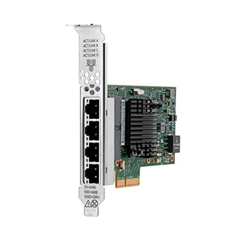 Hewlett Packard Enterprise HPE I350-T4 – Netzwerkadapter – PCIe 2.0 x4 – Gigabit Ethernet x 4 – für ProLiant DL325 Gen10, DL385 Gen10, MicroServer Gen10