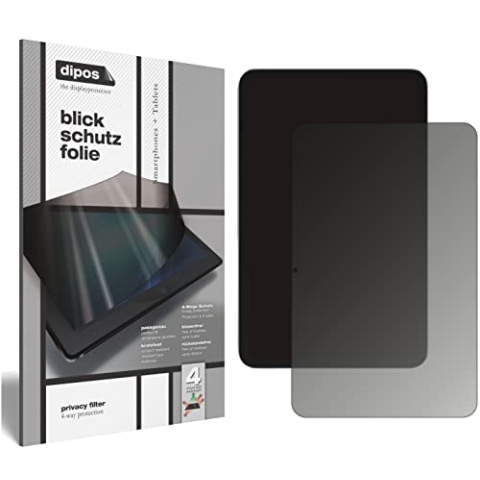 dipos I Blickschutzfolie kompatibel mit Nokia T20 Display-Schutzfolie matt mit 4-Wege Sichtschutz-Effekt