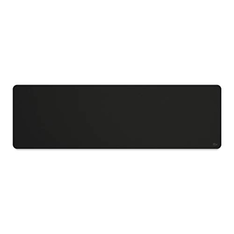 Glorious Gaming Cloth Gaming Mousepad (Übergröße) - Gesteppte Ränder, Glatte Oberfläche für Speed & Control, rutschfeste Gummibasis, waschmaschinenfest, groß (910 x 280 x 3mm) - Black Stealth