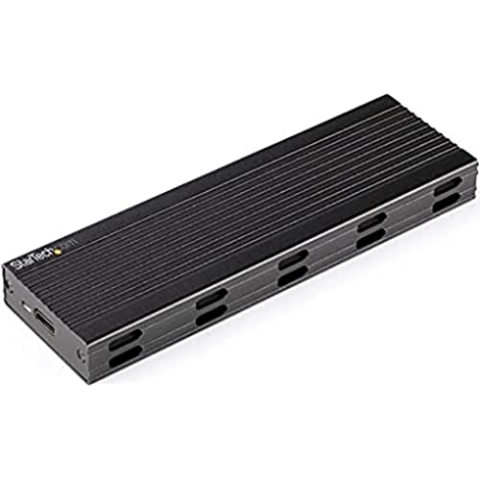 StarTech.com NVMe SSD Gehäuse - USB-C 10 Gbit/s auf M.2 NVMe oder M.2 SATA SSD - Externes M.2 PCIe/SATA NGFF SSD Aluminiumgehäuse - USB Type-C & USB-A - Unterstützt 2230/2242/2260/2280 ( SM2E1BMU31C)