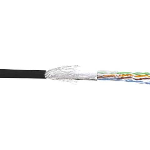 InLine 72099S Patchkabel Cat.5e, schwarz, SF/UTP, AWG26, PVC, 100m