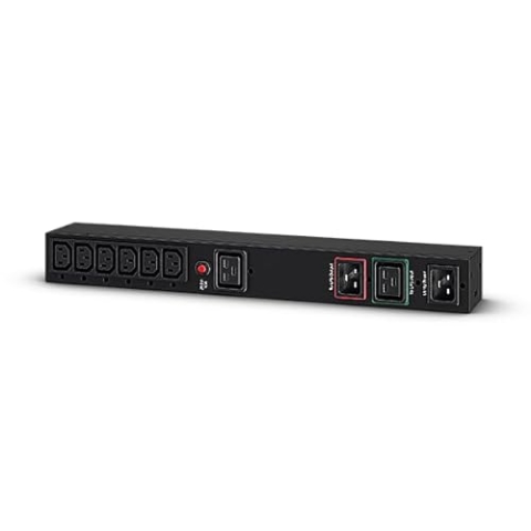 CyberPower MBP20HVIEC6A Maintenance Bypass PDU Rack 1U, Eingang 16A- (1) IEC C19 + (2) IEC C20, Ausgang 16A- (6) IEC C13 + (1) IEC C19 für OL + OLSA Rackmount