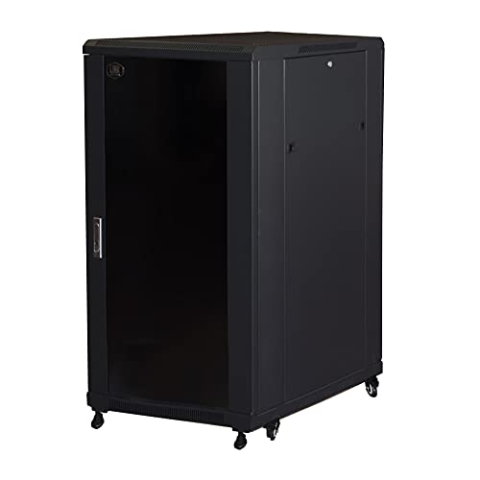 Link Accessori LK1922U68N Rack, freistehend, Schwarz, Regale (freistehend, 22 U, Schwarz, 48,3 cm (19 Zoll), Passiv)