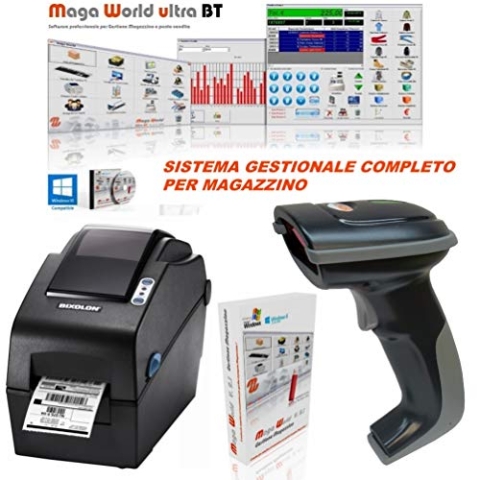 Verwaltungslager Komplettsystem Barcode Drucker Barcodeleser und Software