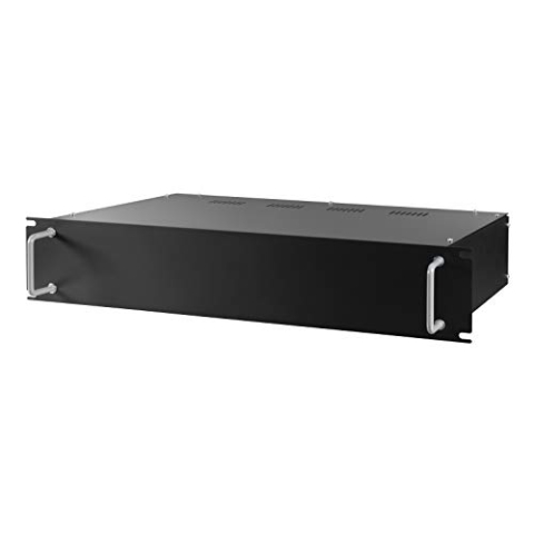 Blanko 480 mm (19") Rack-Leergehäuse 2 HE, Montagesatz
