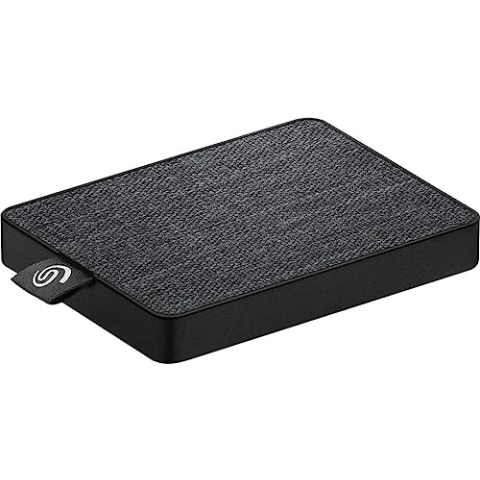 Seagate One Touch SSD, tragbare externe SSD 500GB, 2.5 Zoll, USB 3.0, PC & Mac, schwarz, inkl. 3 Jahre Rescue Service, Modellnr.: STJE500400